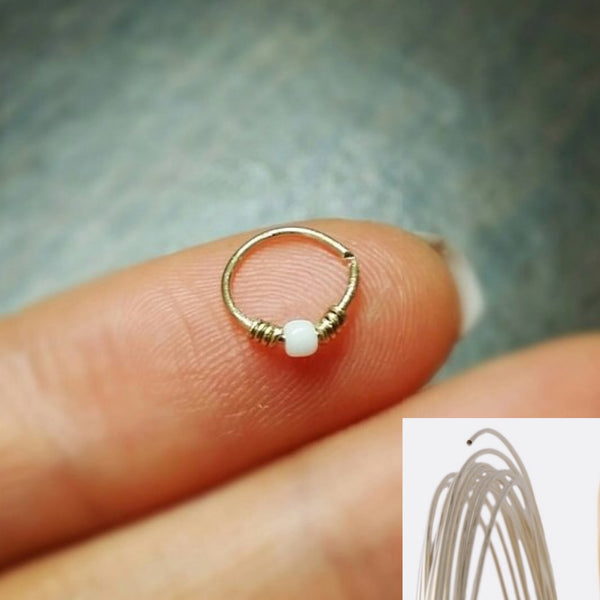 origami jewellery SF Seed Bead Hoop