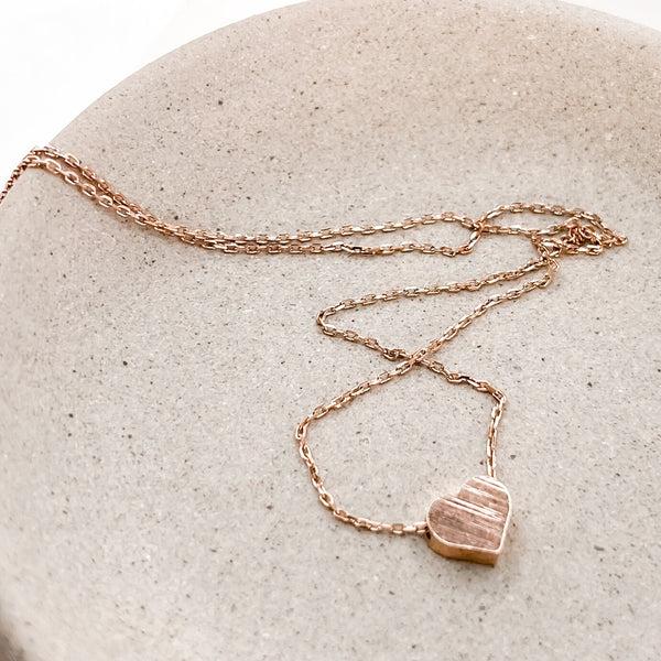 Origami Jewellery Small Heart Necklace