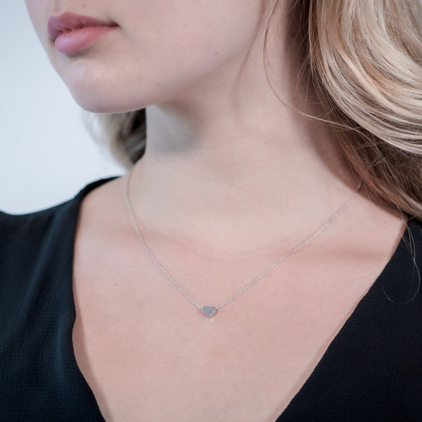 Origami Jewellery Small Heart Necklace