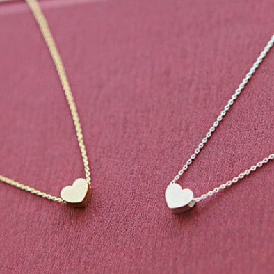 Origami Jewellery Small Heart Necklace