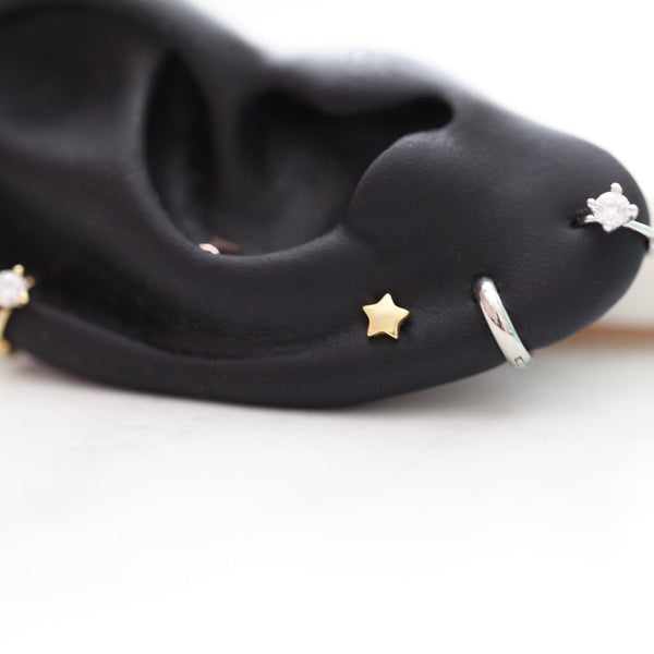 origami jewellery Small Star Studs