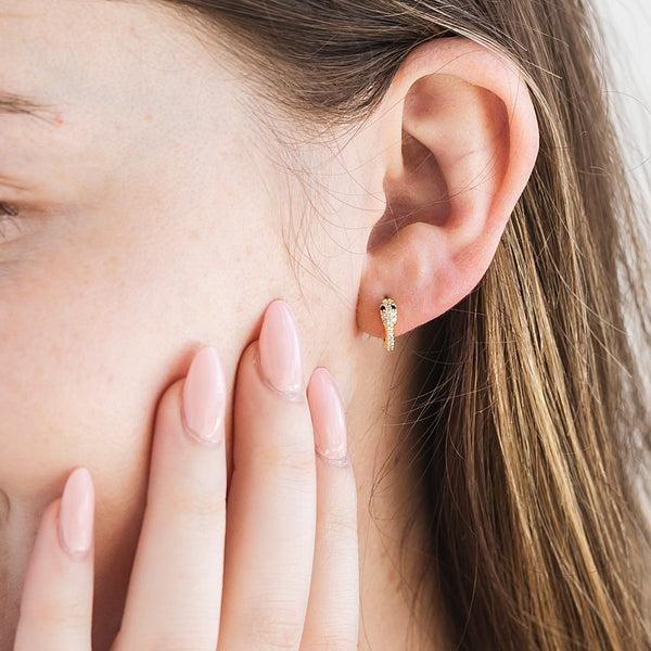 origami jewellery Snake Hoop