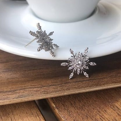 Origami Jewellery Snowflake Statement Earrings