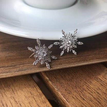 Origami Jewellery Snowflake Statement Earrings