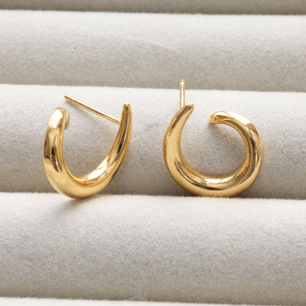 Origami Jewellery Spiral Stud Earrings