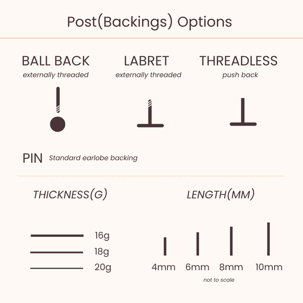 Origami Jewellery Star Barbell Earring