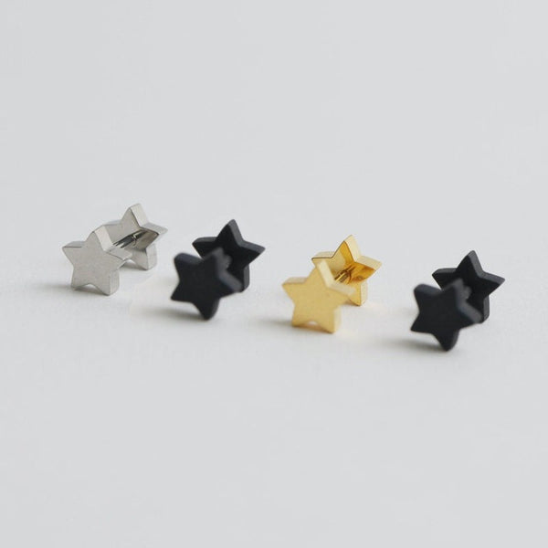 origami jewellery Star Barbell Earring