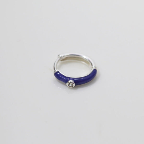 Origami Jewellery Sterling Silver Colorful Hoop