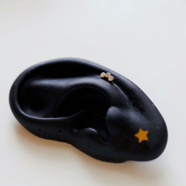 Origami Jewellery Sterling Silver Dots Bar Earring