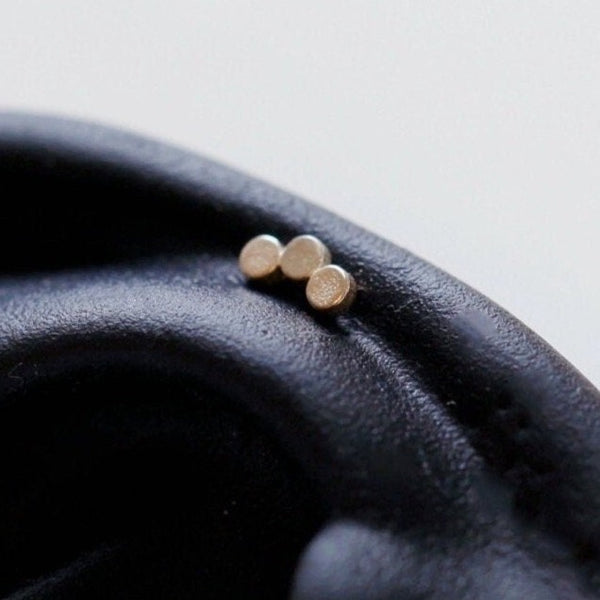 origami jewellery Sterling Silver Dots Bar Earring