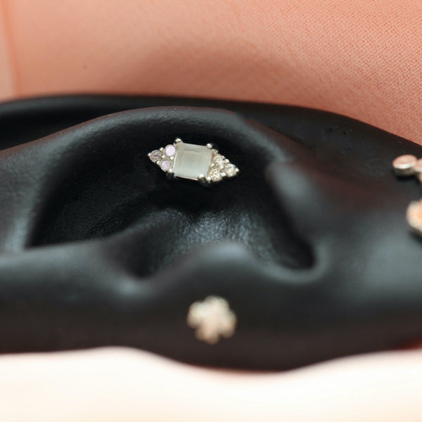 origami jewellery Sterling Silver Hexagon Spear