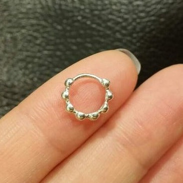 Origami Jewellery Sterling Silver Hoop