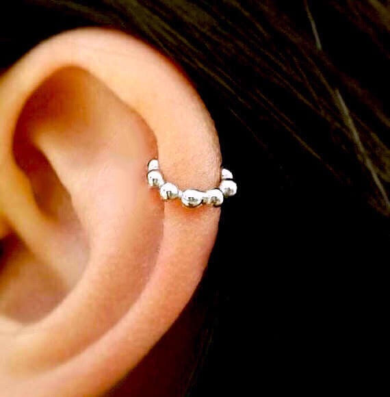 origami jewellery Sterling Silver Hoop