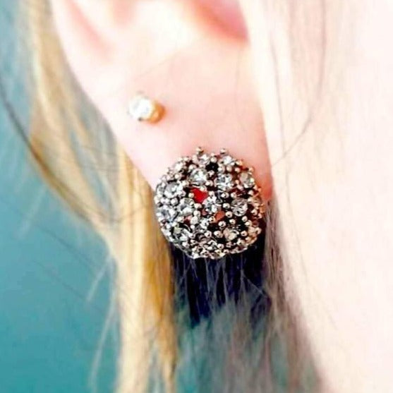 origami jewellery Stone Dome Earrings