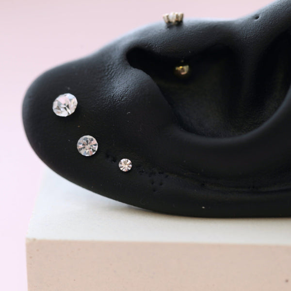 Origami Jewellery Stone Stud Earrings