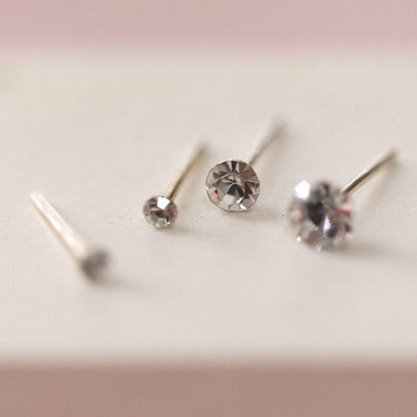 origami jewellery Stone Stud Earrings