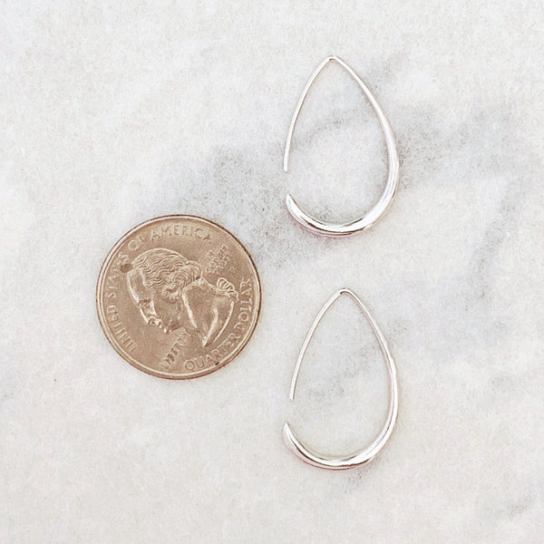 Origami Jewellery Teardrop Hoops