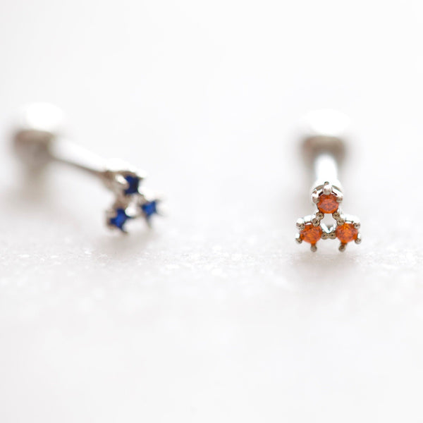 Origami Jewellery Teeny CZ Triangle Conch Earring