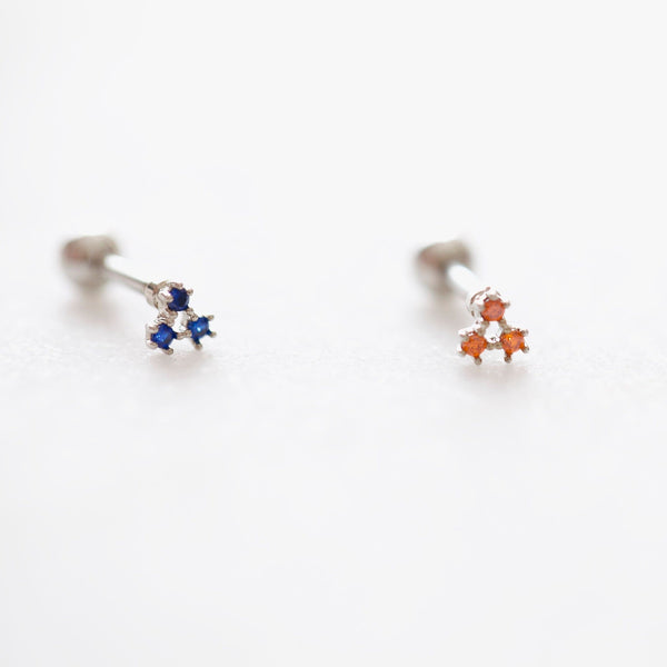 Origami Jewellery Teeny CZ Triangle Conch Earring