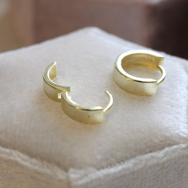 Origami Jewellery Thick Plain Huggies