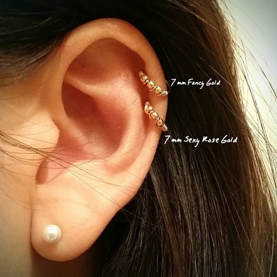 Origami Jewellery Three Beads Hoop