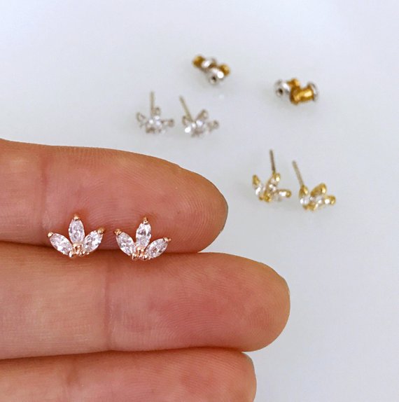 Origami Jewellery Tiara Stud Earring