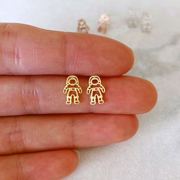 Origami Jewellery Tiny Astronaut Earrings