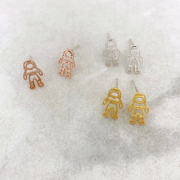 Origami Jewellery Tiny Astronaut Earrings
