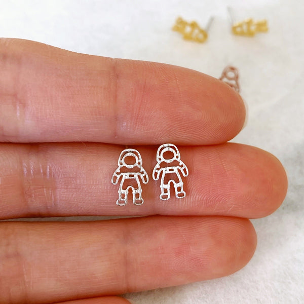 origami jewellery Tiny Astronaut Earrings