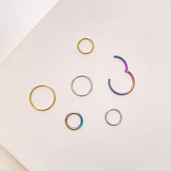 Origami Jewellery Tiny Clicker Hoops