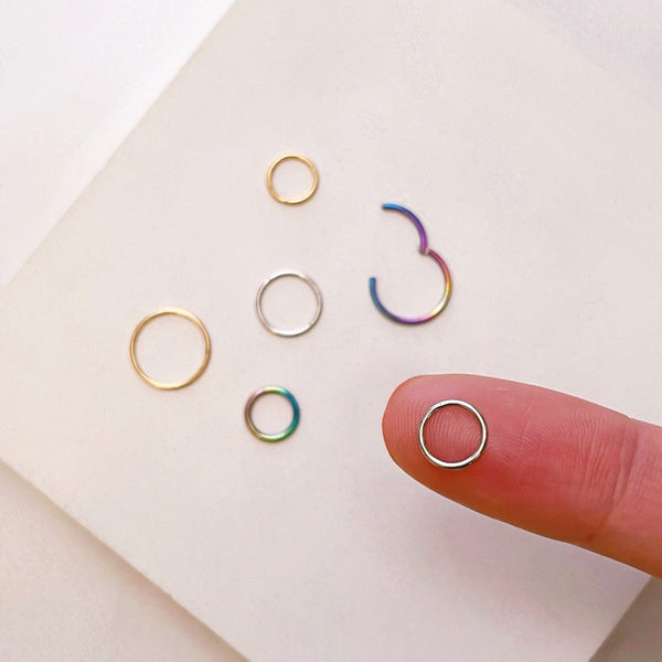 origami jewellery Tiny Clicker Hoops