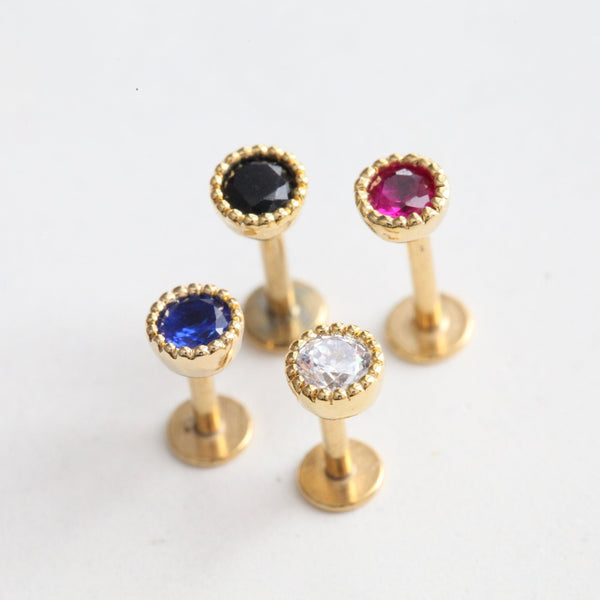 origami jewellery Tiny Gold Cartilage Earring