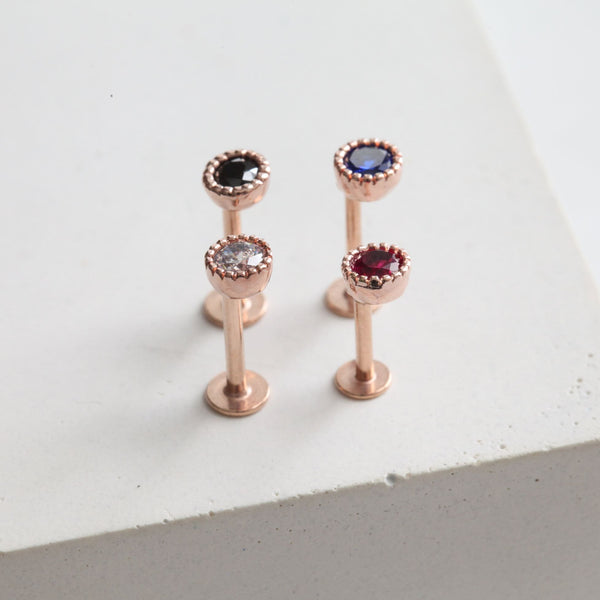 Origami Jewellery Tiny Rose Gold Cartilage Earring