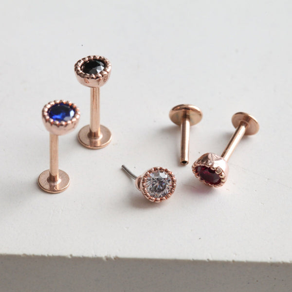 Origami Jewellery Tiny Rose Gold Cartilage Earring