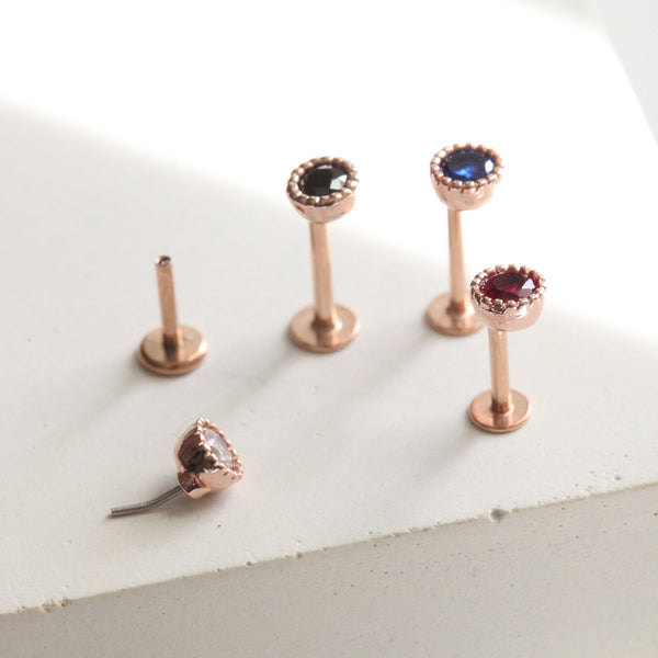Origami Jewellery Tiny Rose Gold Cartilage Earring
