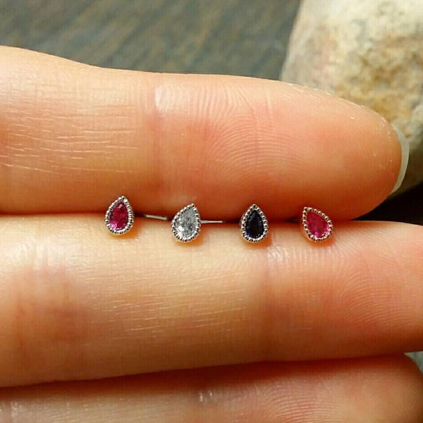 Origami Jewellery Tiny Teardrop Earring