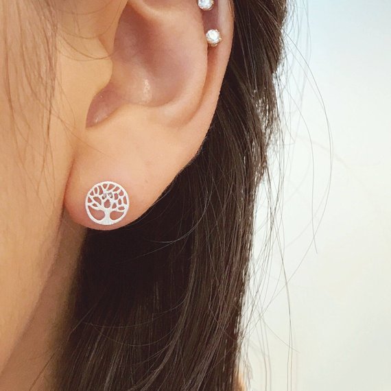 Origami Jewellery Tree Of Life Earrings