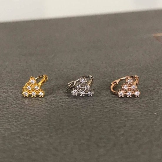 Origami Jewellery Triangle Cartilage Hoop