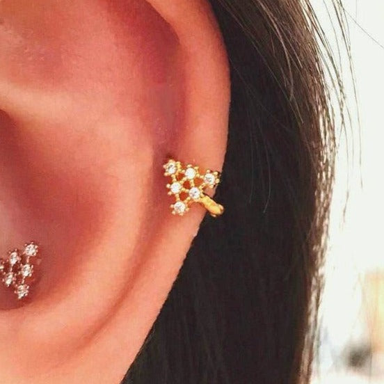 origami jewellery Triangle Cartilage Hoop