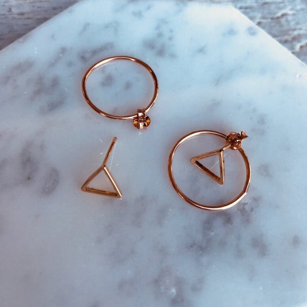 Origami Jewellery Triangle Ear Jacket