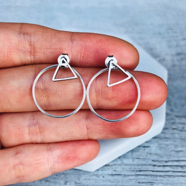 origami jewellery Triangle Ear Jacket