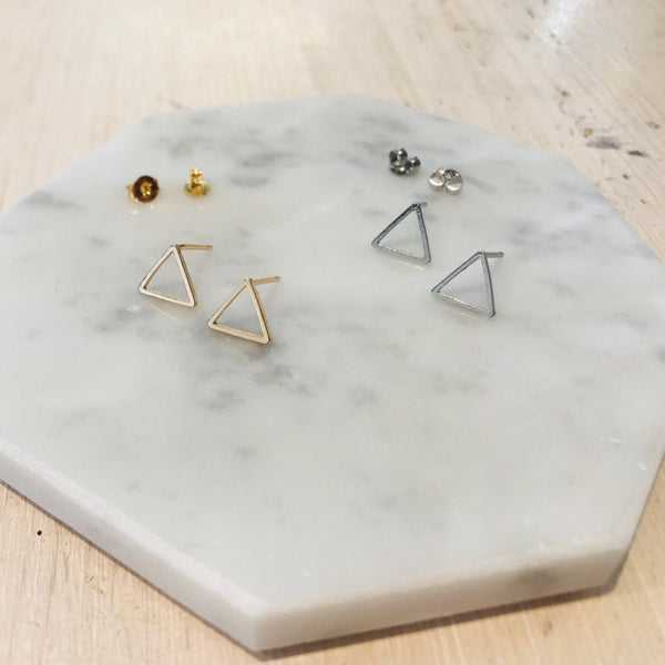 Origami Jewellery Triangle Earrings