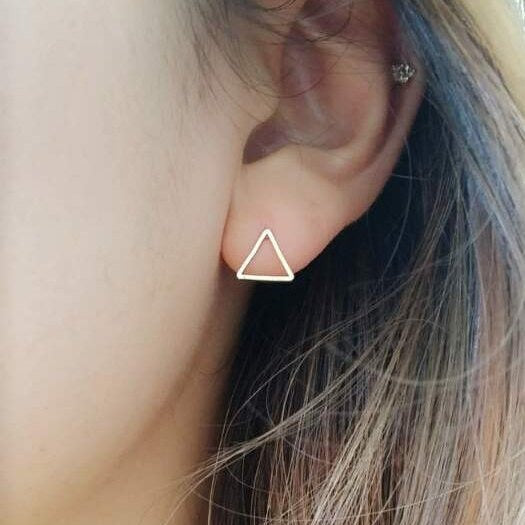origami jewellery Triangle Earrings