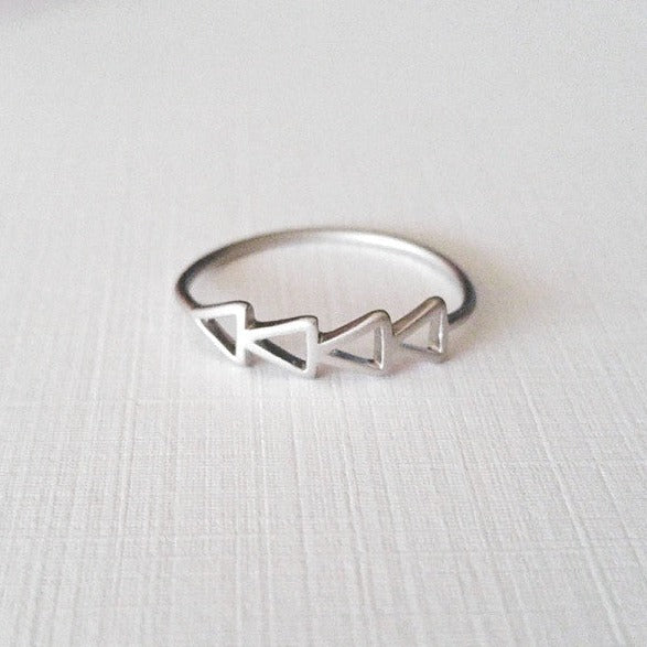 Origami Jewellery Triangle Line Ring