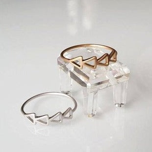 Origami Jewellery Triangle Line Ring