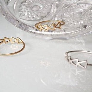 Origami Jewellery Triangle Line Ring