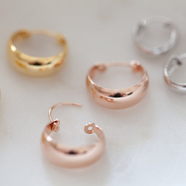 Origami Jewellery Wide Hoop Earrings