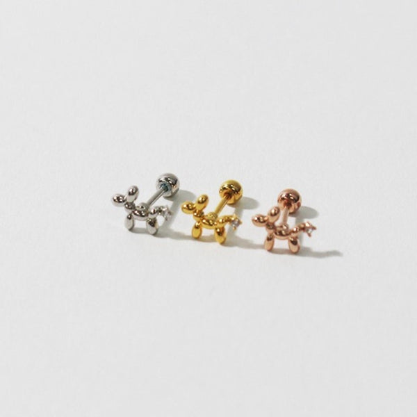 Origami Jewellery Sterling Silver Balloon Dog Studs