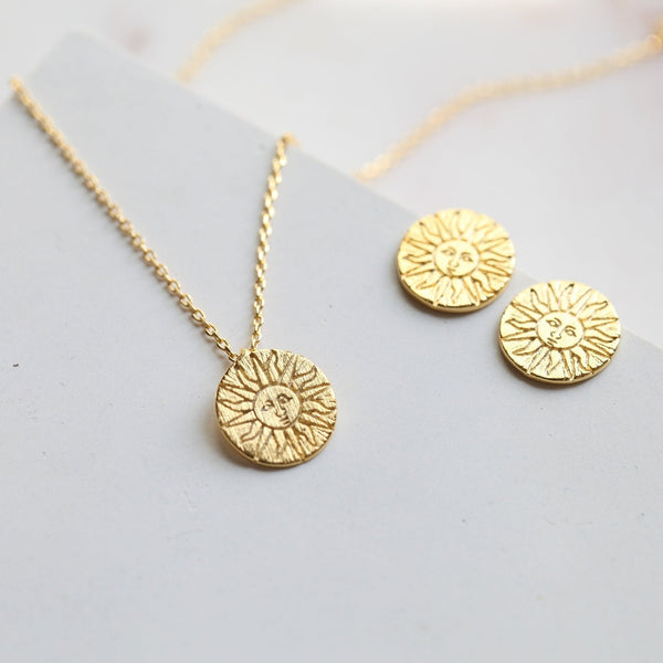 origami jewellery Sun Stamped Medallion Jewelry Collection