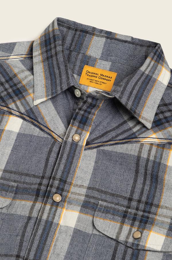 Original Madras Trading Company N°107 Western Straight Collar Long Sleeve Shirt
